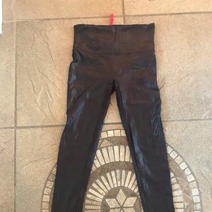 Spanx Leggings Size Large Plum